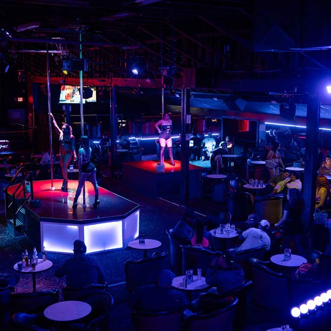 Jaguars Odessa strip club room view